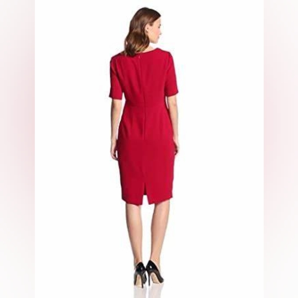 Anne Klein Red Cowl Neck Dress - Picture 14 of 16